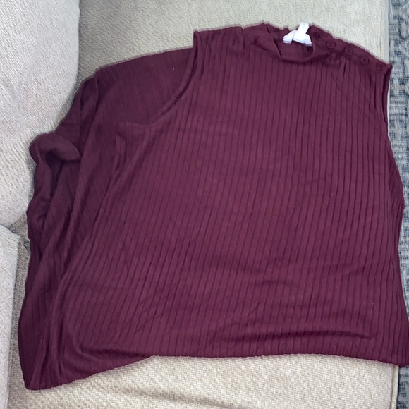 Maroon ribbed maxi dress - Picture 1 of 4